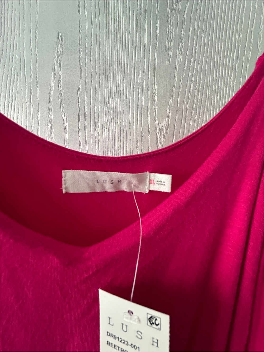 Lush Fuchsia Maxi Dress XL NWT - Picture 4 of 5